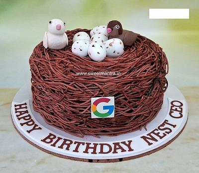 Nest cake for Google Nest CEO birthday - Cake by Sweet Mantra Homemade Customized Cakes Pune