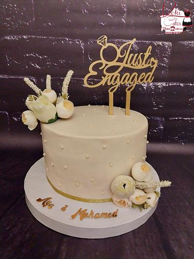 "Engagement cake" - Cake by Noha Sami