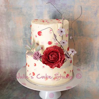 Buttercream flower cake - Cake by Julie Donald
