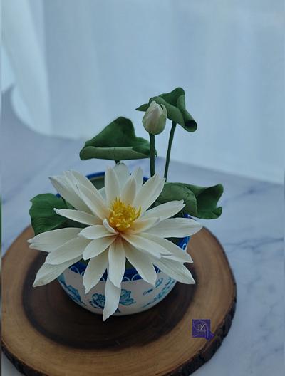 Water Lily  Cake - Cake by Ms. V