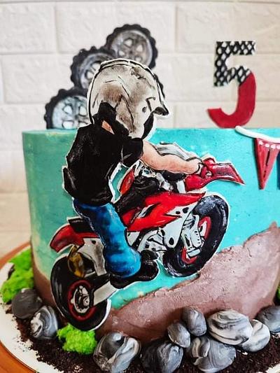 Motorcycle cake - Cake by RekaBL86