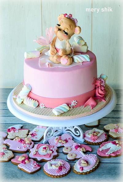 Little baby bear with flower - Cake by Maria Schick