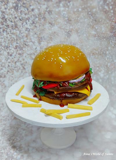 Cheeseburger Cake - Cake by Anna's World of Sweets 
