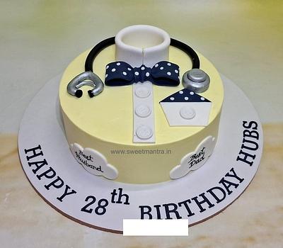 Customised cake for doctor birthday - Cake by Sweet Mantra Homemade Customized Cakes Pune