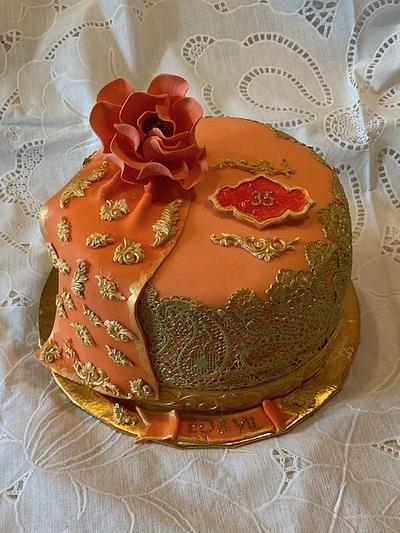 SARI CAKE FOR CORAL ANNIVERSARY - Cake by Julia 