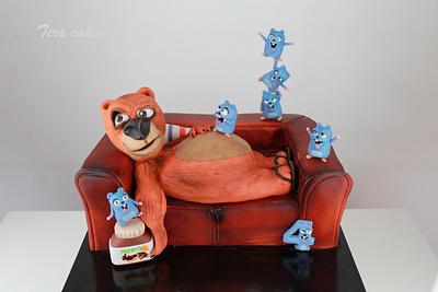 Grizzy and the Lemmings - Cake by Tera cakes