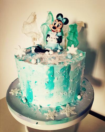 Frozen Minnie ❄️ - Cake by Cakes_bytea