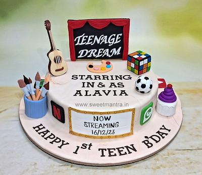 13th birthday custom cake - Cake by Sweet Mantra Homemade Customized Cakes Pune