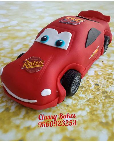 Remote Controlled Lightning McQueen Cake - Cake by Classy Bakes by Pankti