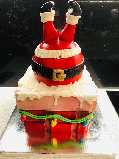 Upside down Santa Claus - Cake by Bespoke Cakes