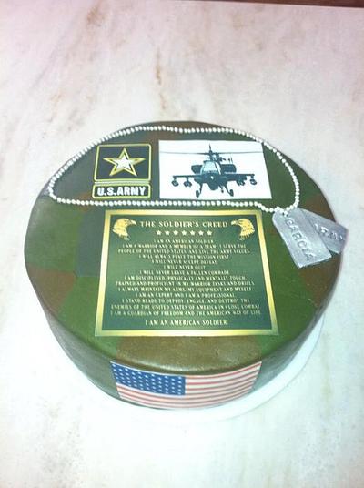 Away to the Army - Cake by Cat