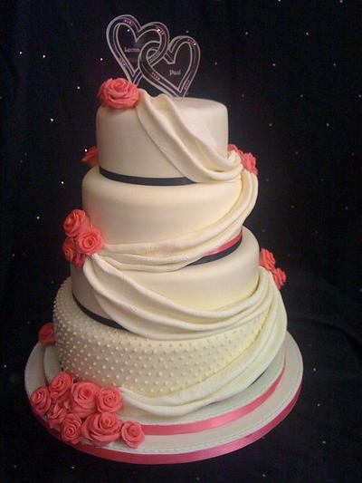Swags and Roses - Cake by Amber Catering and Cakes