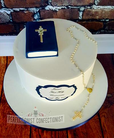 Jamie - Communion Cake - Cake by Niamh Geraghty, Perfectionist Confectionist