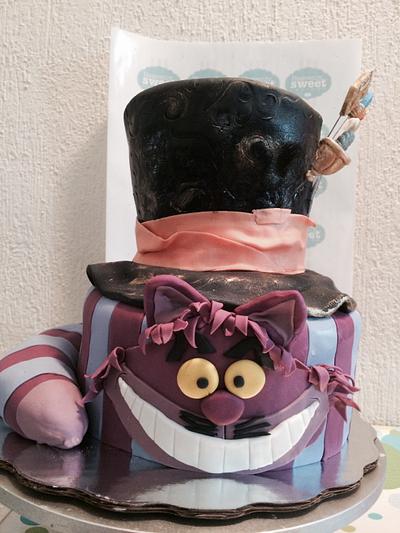 Cat and hatter - Cake by Liz Hsf