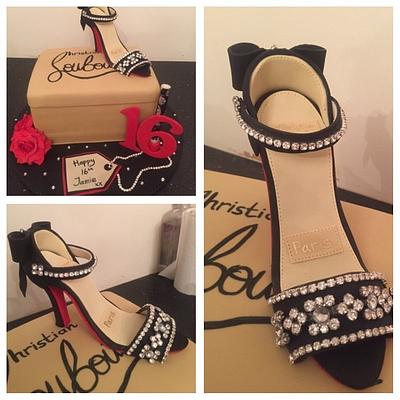 Louboutin shoe cake - Cake by Donnajanecakes 
