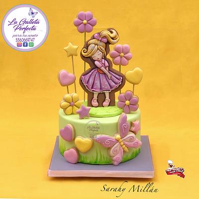 Pastel con galletas  niña  - Cake by Sarahy Millán
