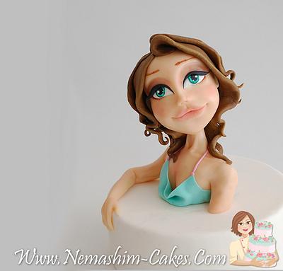 woman figure Handmade sculpture - Cake by galit
