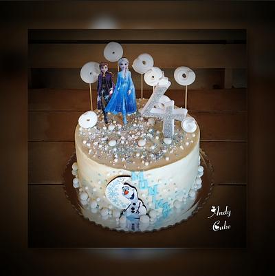 Frozen birthday cake - Cake by AndyCake