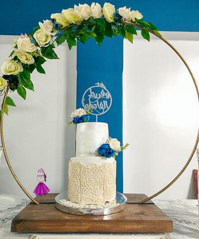 Engagement Cake by lolodeliciouscake - Cake by Lolodeliciouscake