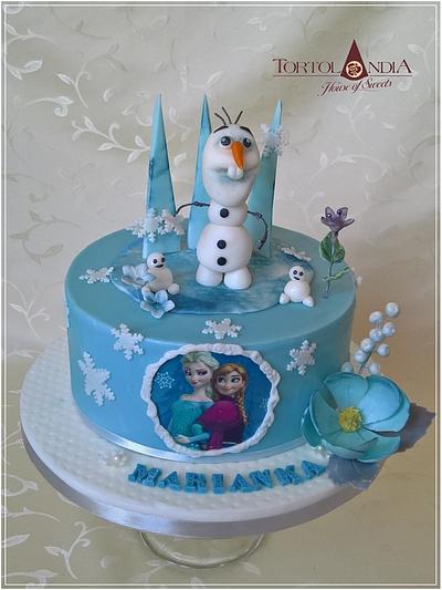 Olaf & Frozen - Cake by Tortolandia