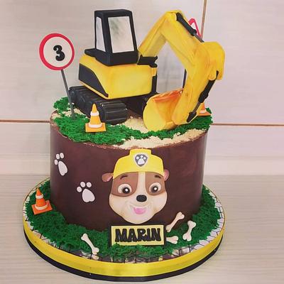 Excavator for Marin - Cake by Tortalie