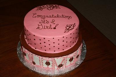 Olivias Baby Shower Cake - Cake by Dee