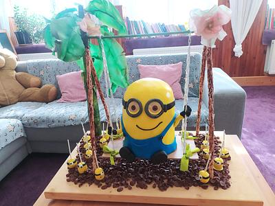 A swinging Minion - Cake by Lenkydorty