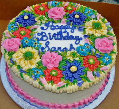 Radiant Buttercream flowers  - Cake by Nancys Fancys Cakes & Catering (Nancy Goolsby)