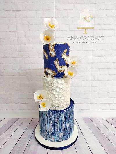 "Perseverance" Wedding Cake - Cake by Ana Crachat Cake Designer 