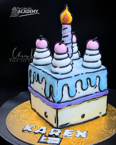 Comic Cake - Cake by Chris Durón from thecakeart.academy