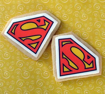Superman Cookies - Cake by Cheryl