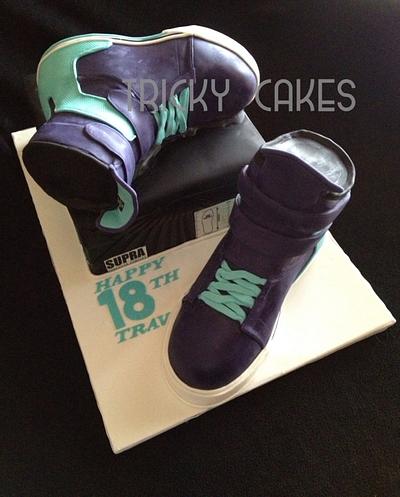 Supra shoes and box - Cake by Trickycakes