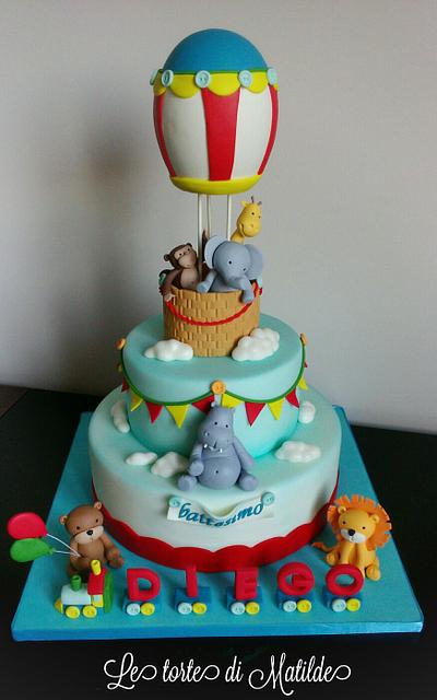 Baptism of Diego - Cake by Matilde