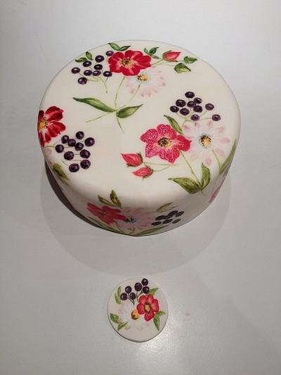 Hand painted cake - Cake by Jip's Cakes