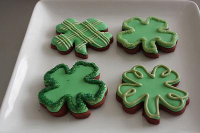 Shamrock Cookies - Cake by Prima Cakes and Cookies - Jennifer