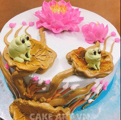 frog cake - Cake by CakeArtVN