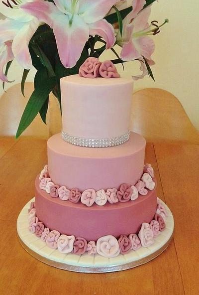 Pink and girly birthday cake - Cake by Baked by Lisa