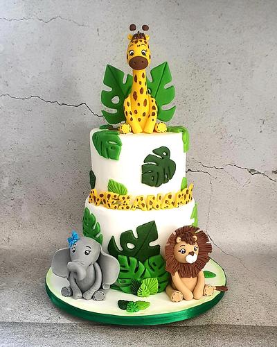 Jungle  - Cake by Joan Sweet butterfly 