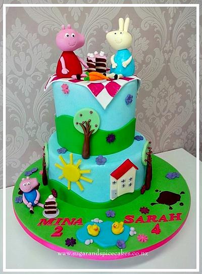 Peppa Pig cake - Cake by Mel_SugarandSpiceCakes