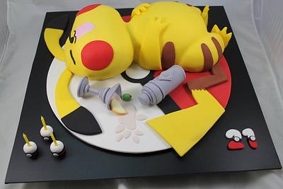 Pikachu 21st birthday  - Cake by Kake Krumbs
