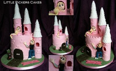 first castle cake and first checker board sponge inside! - Cake by little pickers cakes