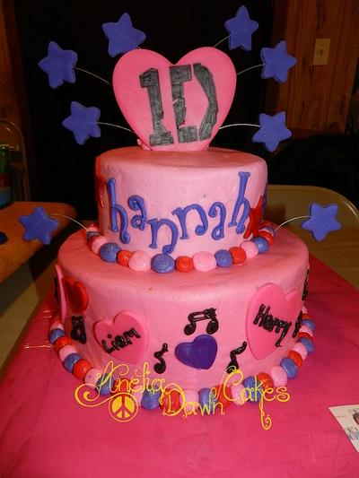 One Direction 10th Birthday  - Cake by AneliaDawnCakes