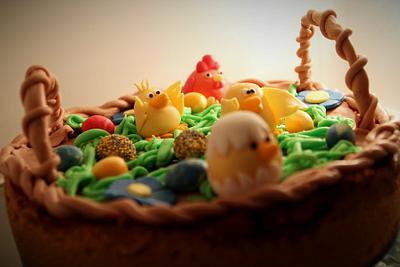 Happy Easter nest - Cake by vikios