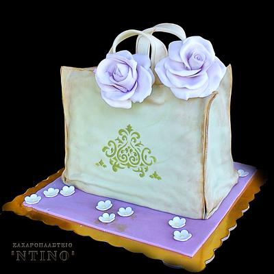 Bag with rozes - Cake by Aspasia Stamou