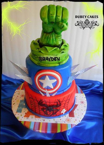 HULK AND FRIENDS - Cake by Bethann Dubey