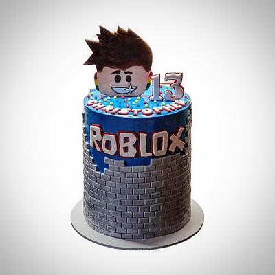 Roblox cake  - Cake by The Custom Piece of Cake