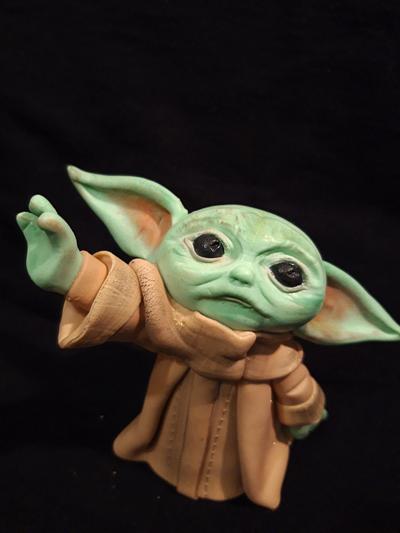 Baby Yoda Cake Toppers - Cake by Cristina Arévalo- The Art Cake Experience