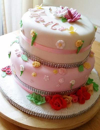 Flower Cake - Cake by Lynn