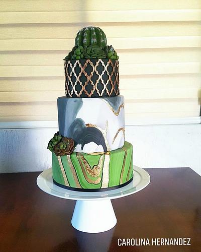Pastel de Boda Succulent - Cake by Carolina