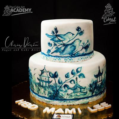 Chinese Painting - Cake by Chris Durón from thecakeart.academy